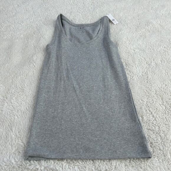 NWT Womens Gap Modal Tank in Grey Sz Small Layering Basic Soft Clean Girl Core - Picture 2 of 6